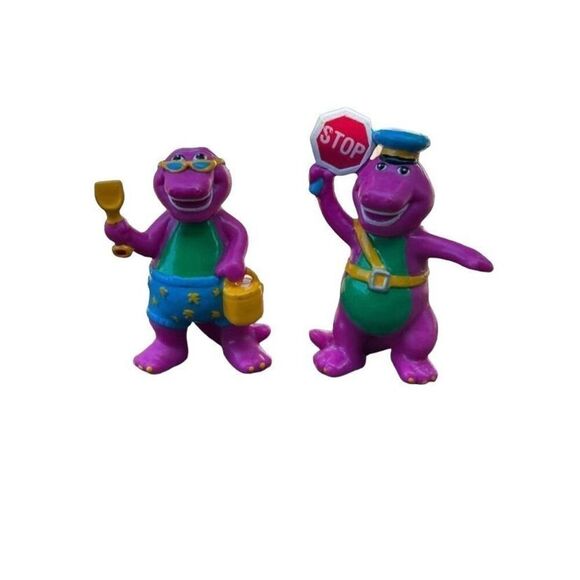 Barney Unique 1993 Figures Crossing Guard Beach - Picture 1 of 3